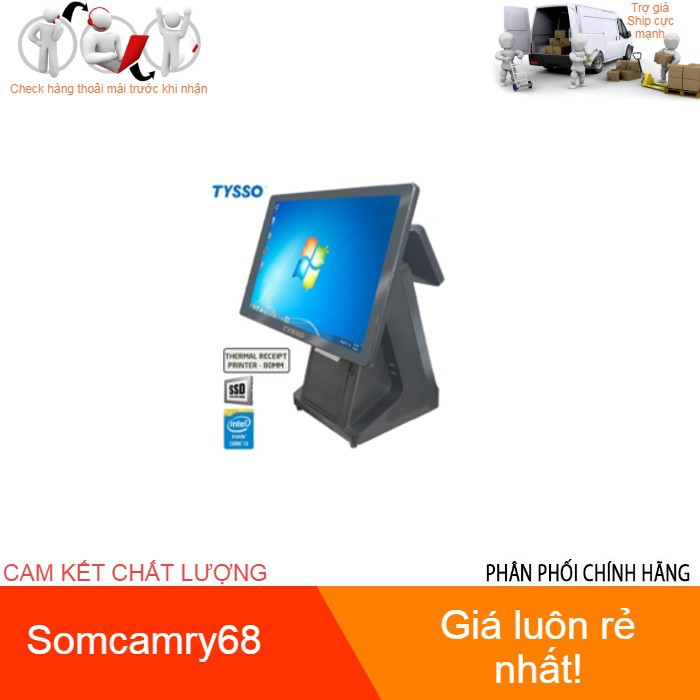 Máy bán hàng cảm ứng TYSSO 1500SP (i3, Máy in K80)