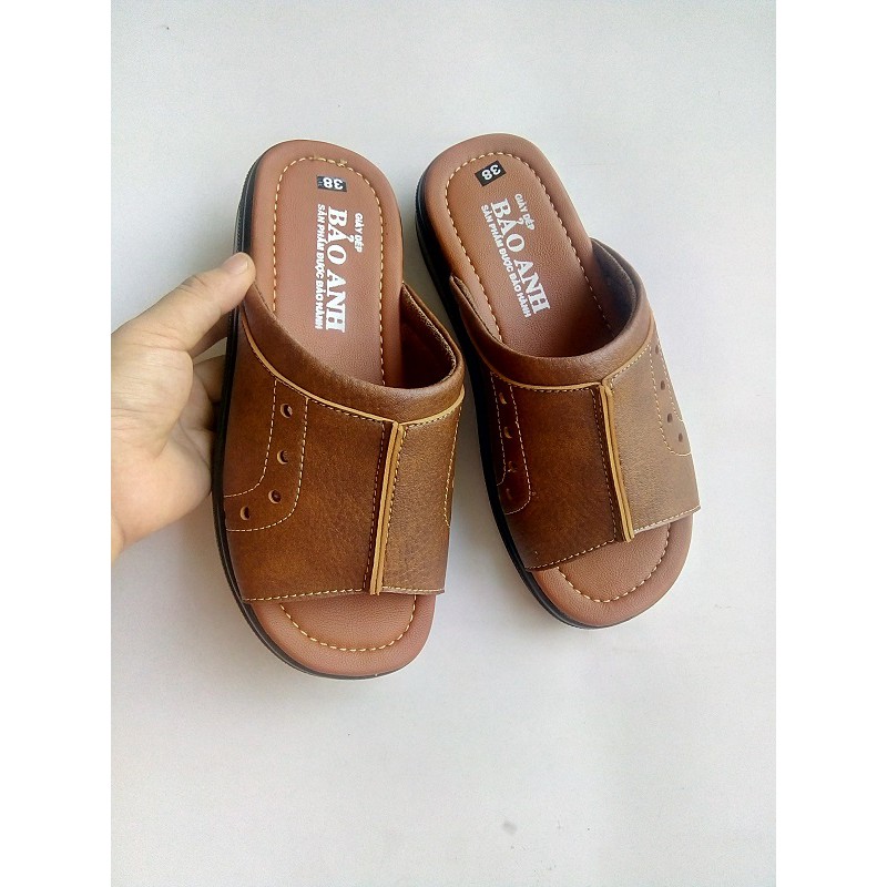 Dép nam quai ngang mẫu mới phối kiểu cắt laze sang trọng thương hiệu Bảo Anh