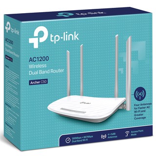 Bộ Phát Wifi Băng Tần Kép TP-Link Archer C50 Chuẩn AC Tốc Độ 1200Mbps - Hàng Chính Hãng