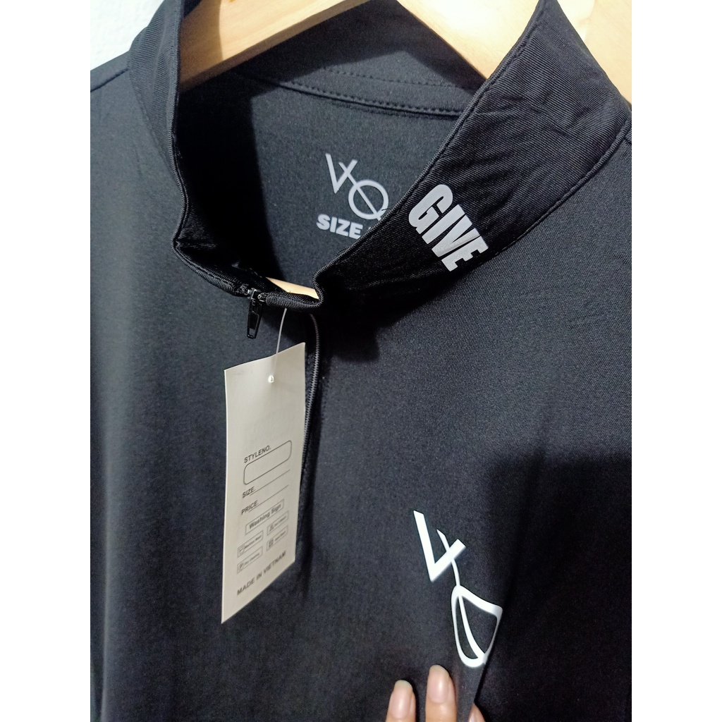 Áo VQ cổ khoá dạo phố, tập gym. | BigBuy360 - bigbuy360.vn