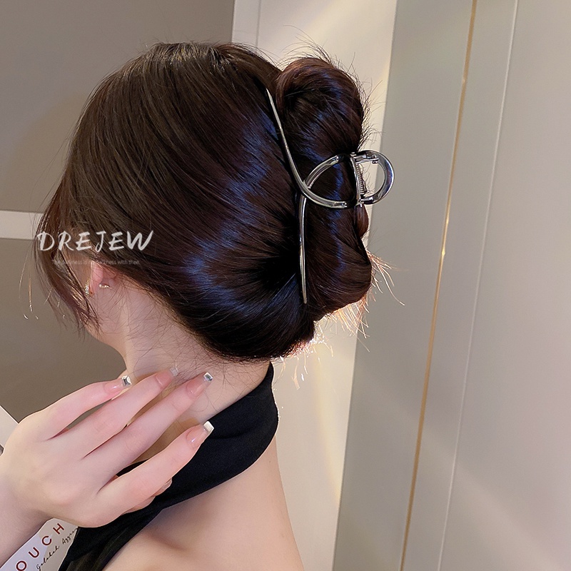 DREJEW Kẹp tóc bằng kim loại phong cách Hàn Quốc độc đáo cho nữ