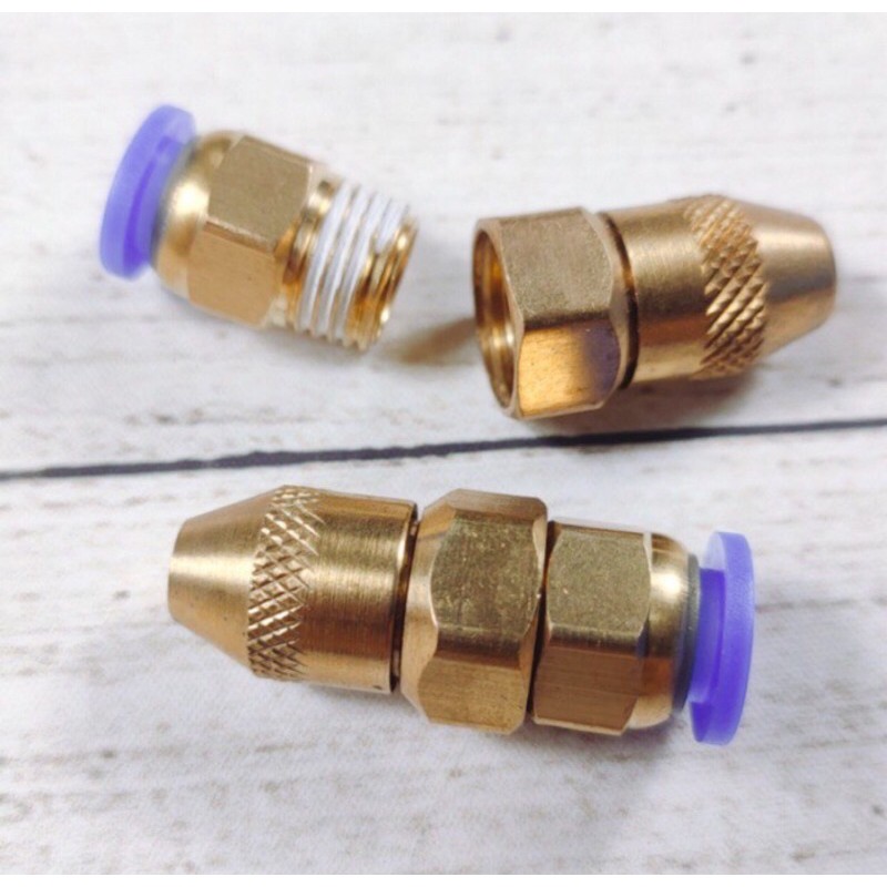 Béc phun sương đồng dập bụi, chống tắc, làm mát, tưới cây kết nối ống 8,10,12