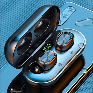 Tai Nghe Bluetooth Tai Bluetooth  TWS 5.0 9D Cảm Ứng Vân Tay HiFi B5 Đen Tai Phone Của Năm Tahaz shop.