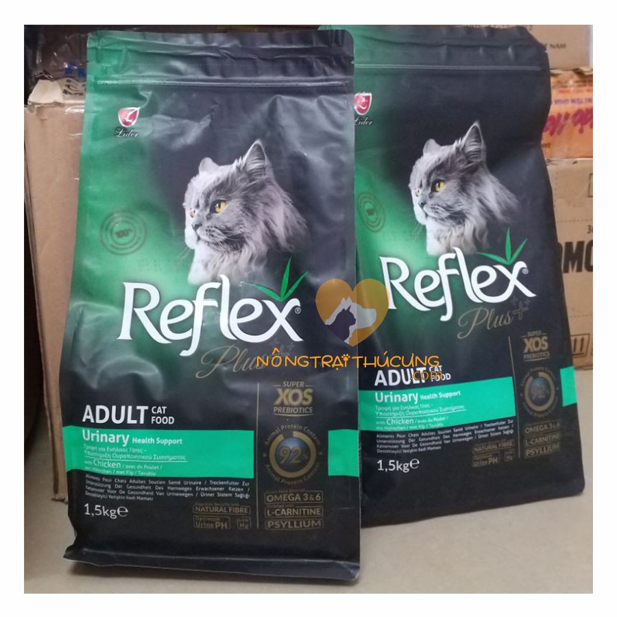 Thức Ăn Cho Mèo Bị Sỏi Thận Reflex Plus Gói 1.5kg - Reflex Plus Adult Cat Food Urinary Chicken