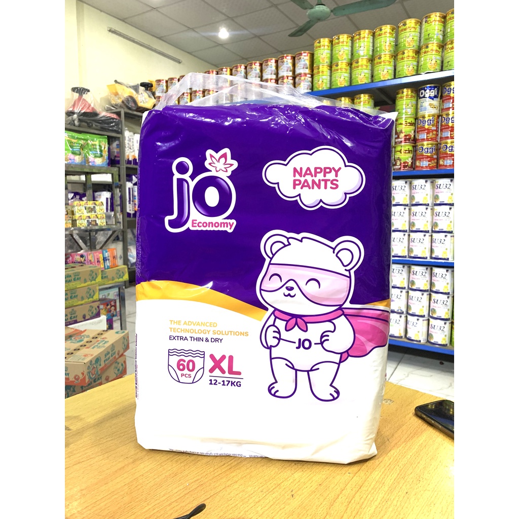 Bỉm JO quần Economy - Size M72/L66/XL60/XXL54