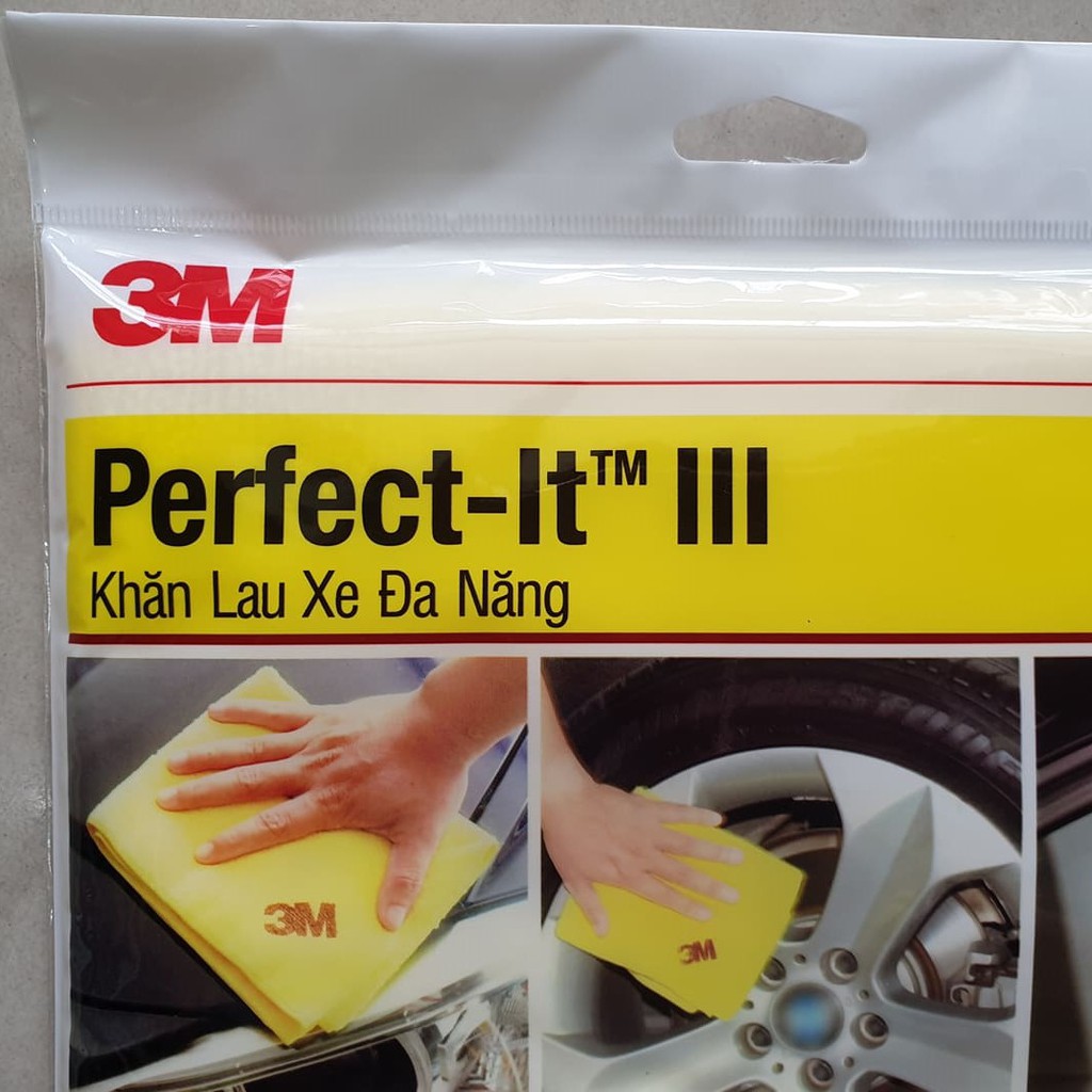 Khăn Lau Xe Hơi 3M Perfect-It Super Soft Microfiber (Hàng Chính Hãng)