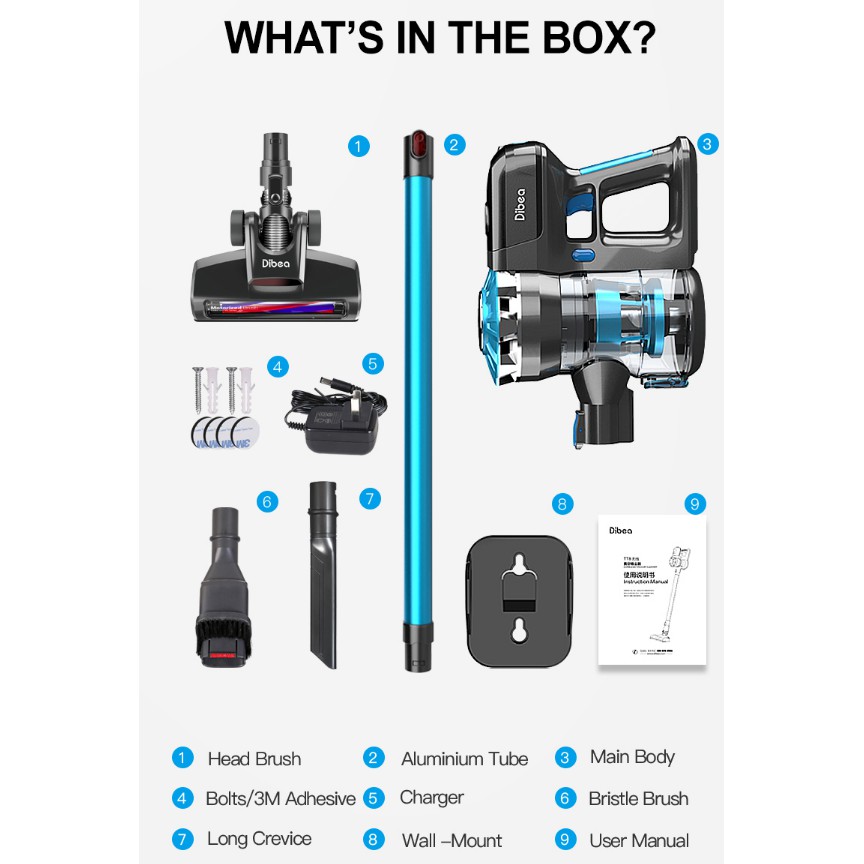 Máy hút bụi không dây Dibea TT8 | BigBuy360 - bigbuy360.vn