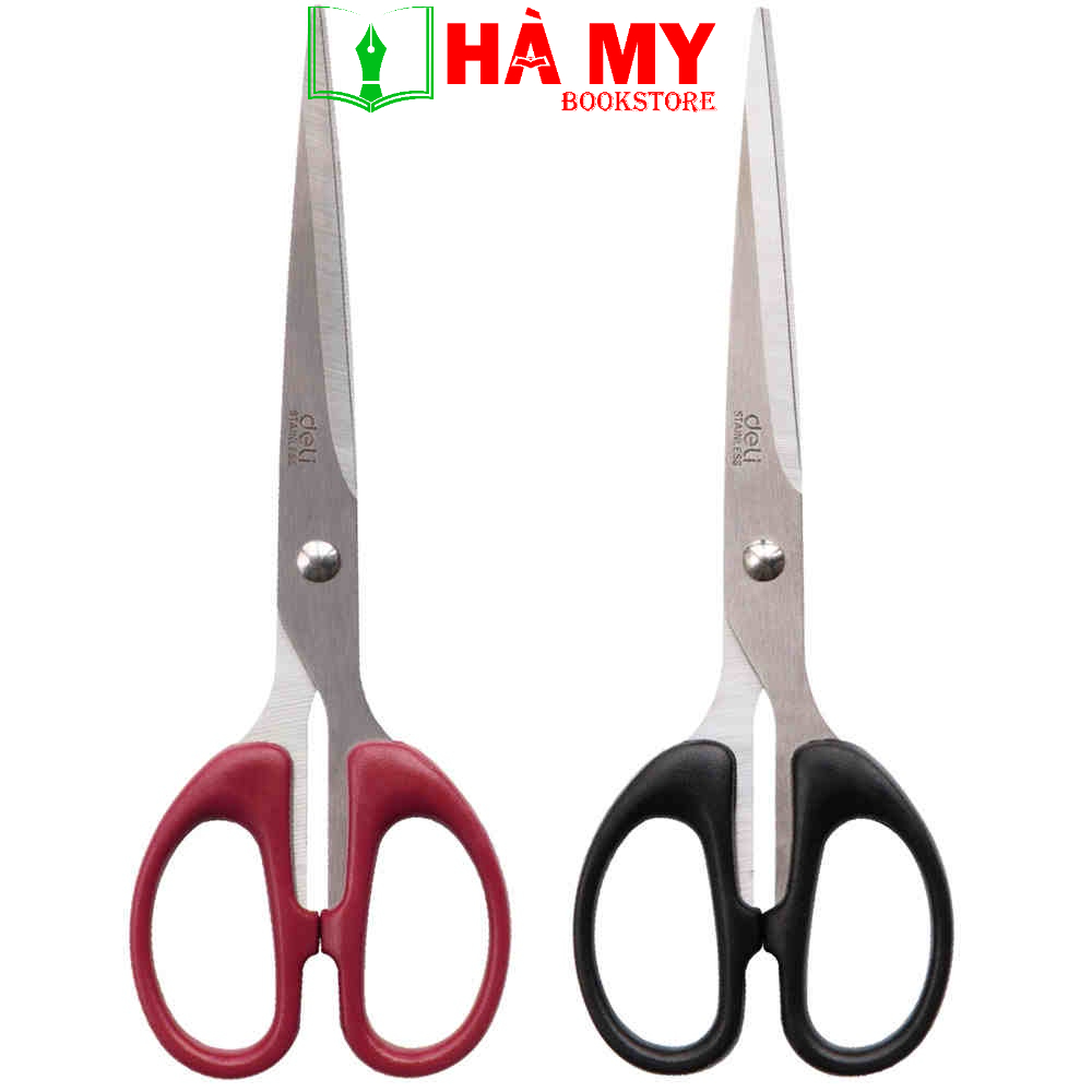 [Hỏa Tốc] Kéo văn phòng deli 6009 180mm- Cam kết 100% hình thật chính hãng