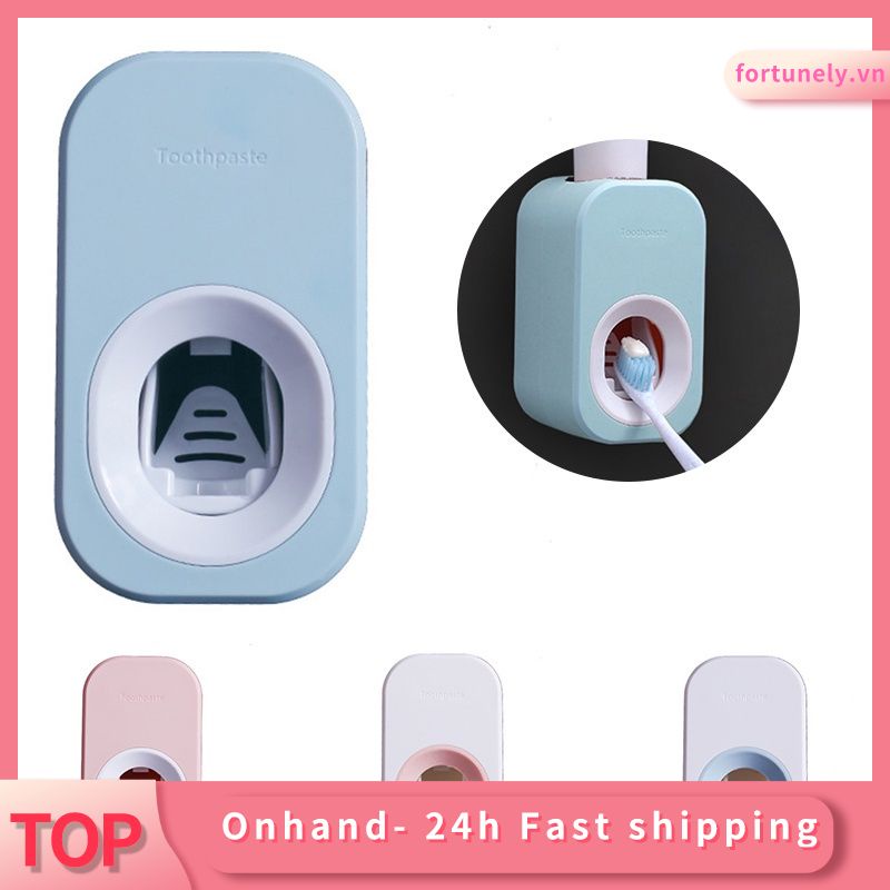 Handy wall mounted automatic toothpaste dispenser