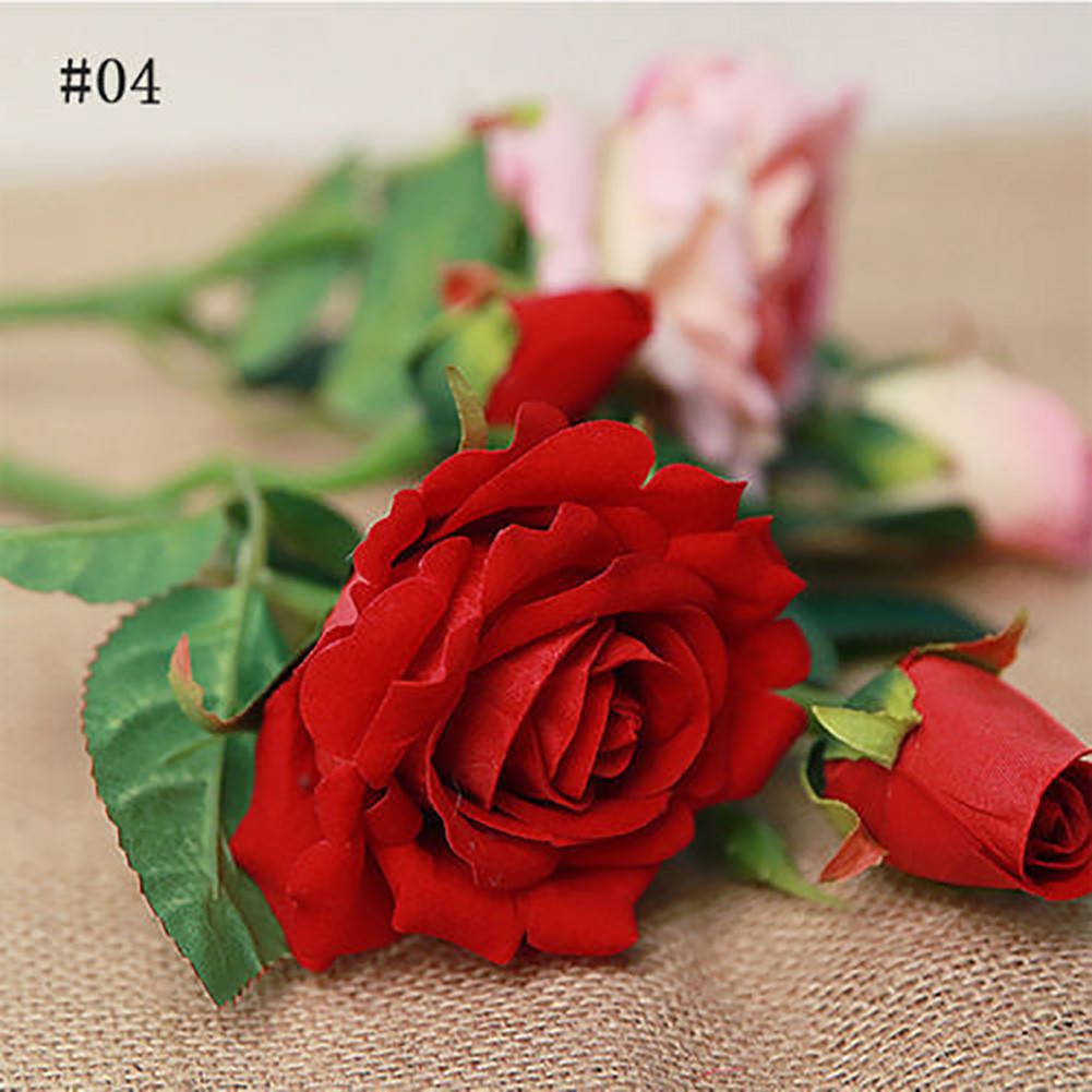 1 cành hồng giả