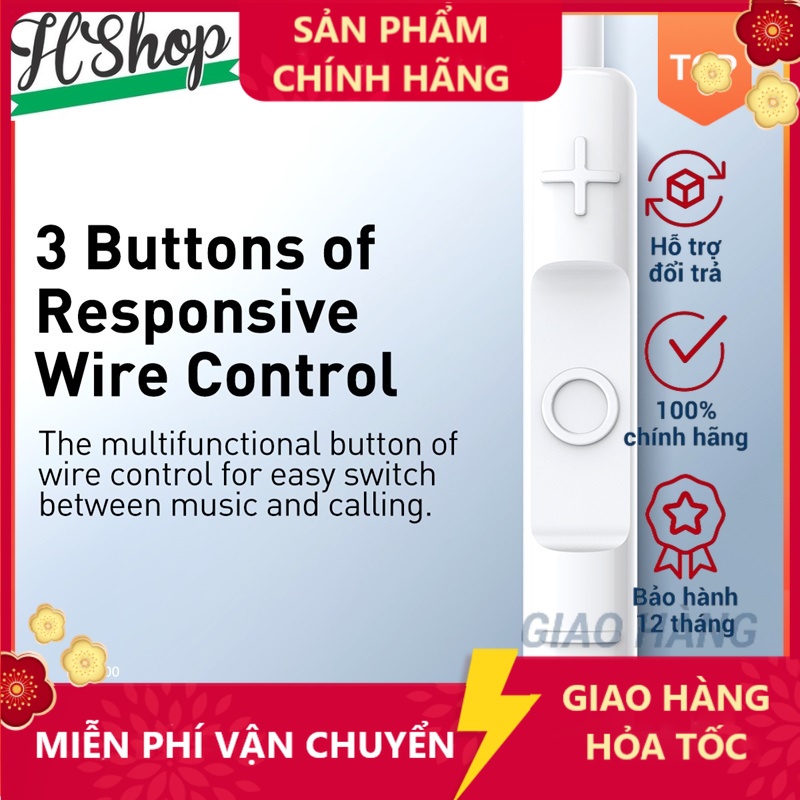 - Tai nghe H17 Encok kiểu nhét tai có dây 3.5mm - [HSHOP]