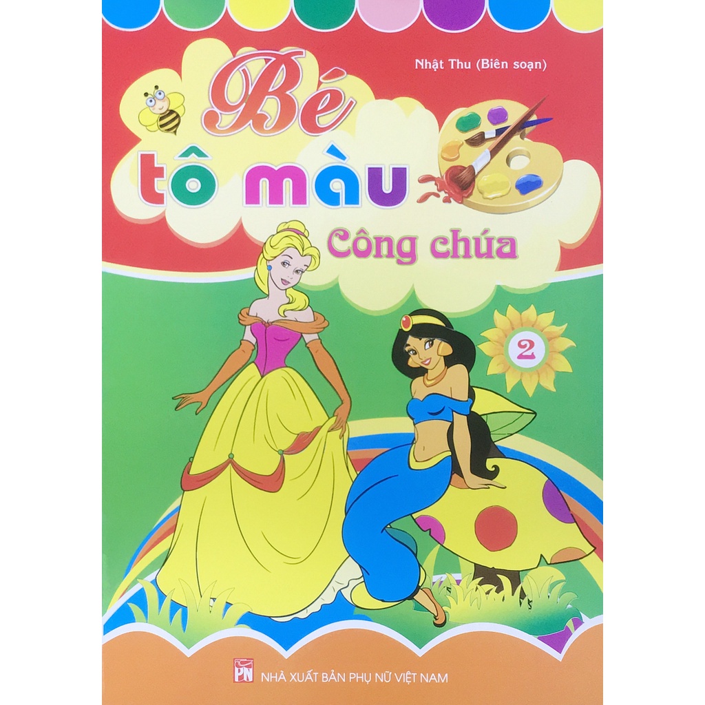 Sách Bộ bé tô màu công chúa dành cho bé 3-6 tuổi (5 cuốn) - ndbooks