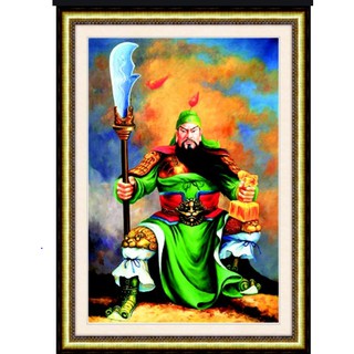 Tranh đính đá kim cương AB Quan Công 77482 (chưa đính)