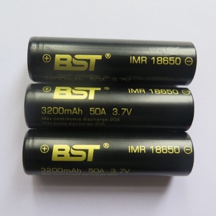 Pin sạc BST 3200mAh 50A Max  Lithium Li-ion 18650  dòng xả cao