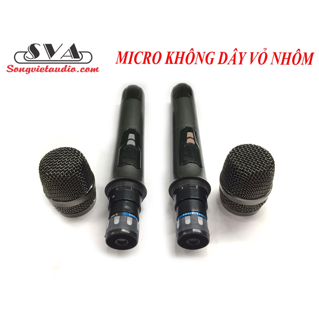 [Mã ELHACE giảm 4% đơn 300K] MICRO KHÔNG DÂY UHF LOA KÉO, AMPLI (ĐEN BÓNG) - 1 CẶP