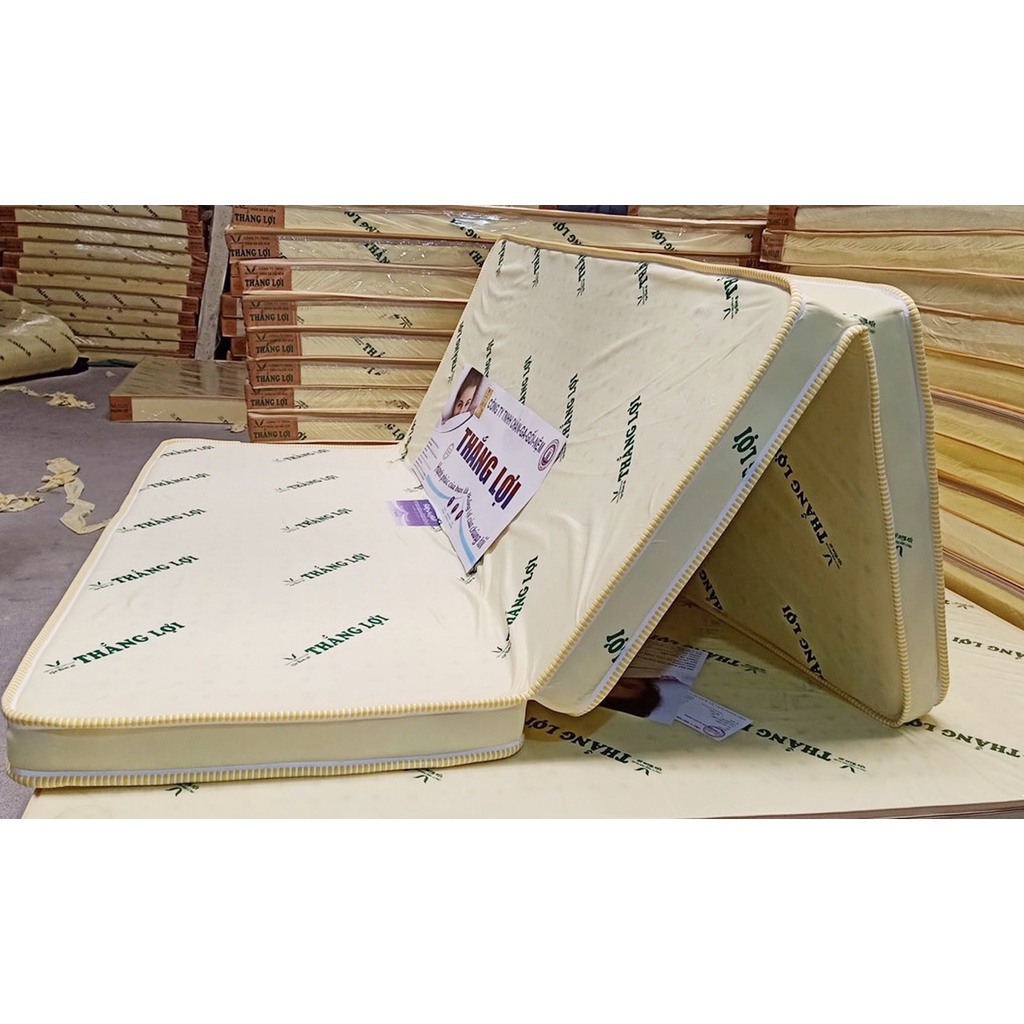 Nệm cao su non 20cm Gấp 2 Thắng Lợi 15cm (BH 15 năm) (giao hoả tốc 1-2h)