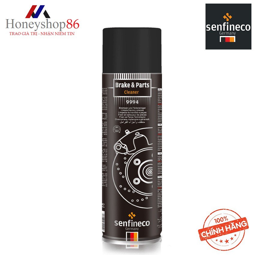 Chai Xịt Vệ Sinh Thắng Và Chi Tiết Thắng Senfineco 9994 – 600ML Brake & Part Cleaner Cung cấp bởi HO