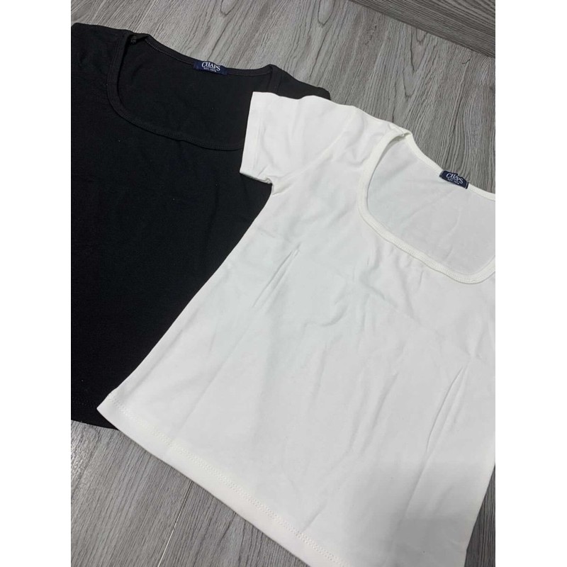 Áo croptop cổ tròn 69k/áo (Viền dày mẫu mới)