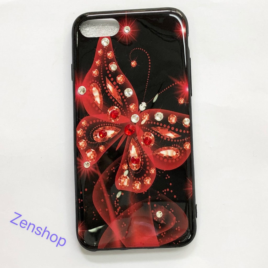 Ốp lưng bảo vệ hình BƯỚM ĐÍNH ĐÁ IPhone 7/8/7plus/8plus/X/XS/XS Max- Phụ kiện điện thoại Zenshop