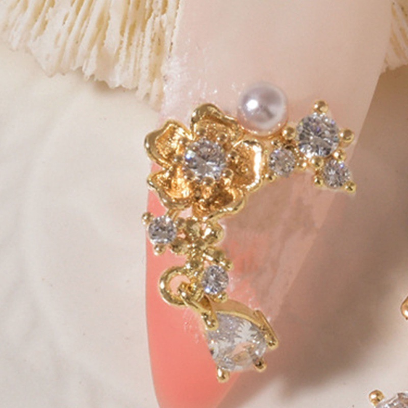 Phụ Kiện Trang Trí Móng Tay Nghệ Thuật Bằng Hợp Kim Zircon 3D DIY 2022 (19 Phong Cách)