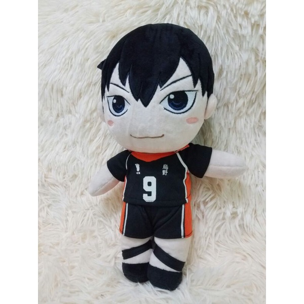 Chibi Hinata Haikyuu bé trai mặc đồ thể thao gấu nhồi bông