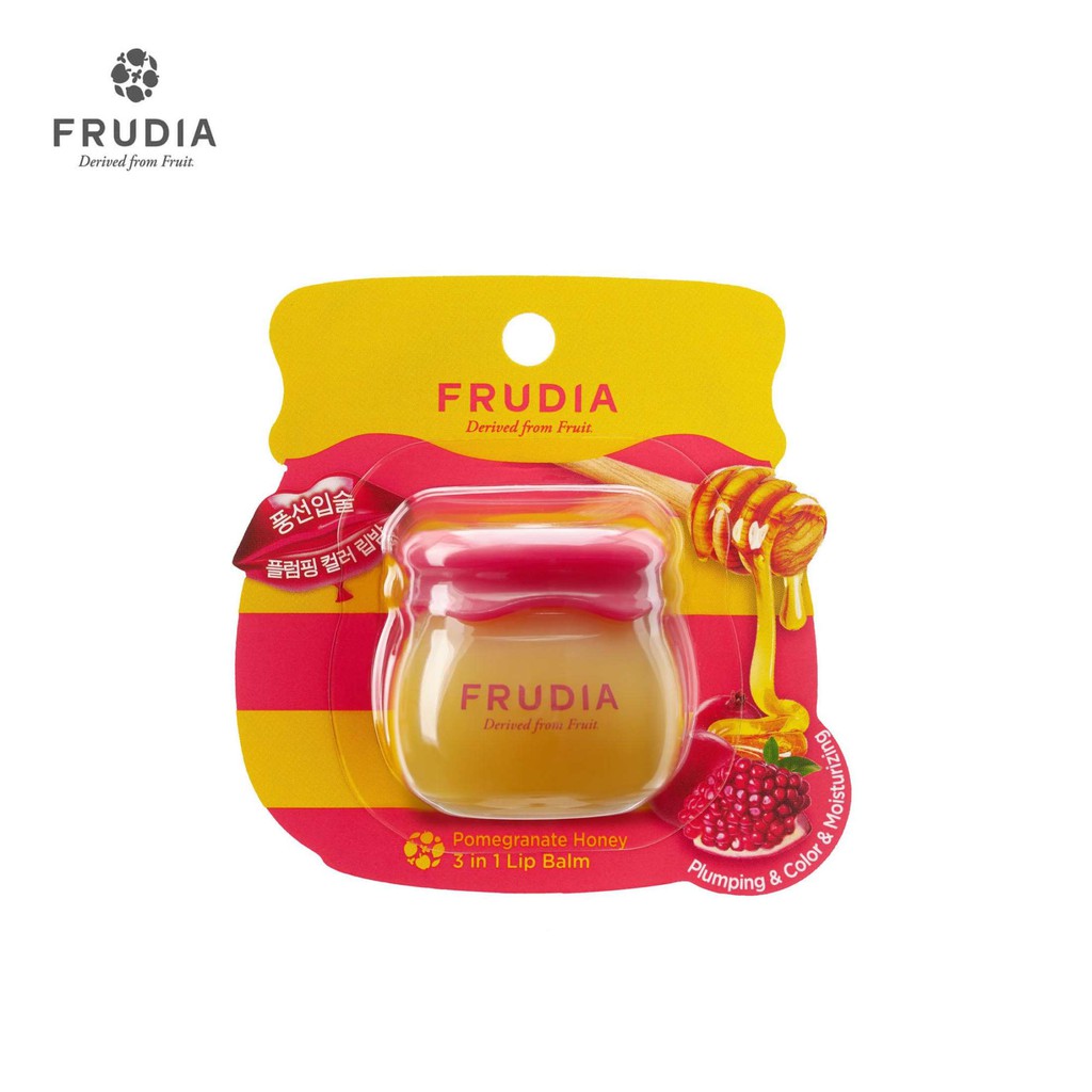Dưỡng Môi Frudia Pomegranate Honey 3 in 1 Lip Balm Thạch Lựu Mật Ong 10ml