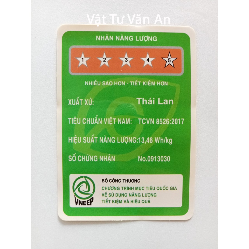 TEM DECAN DÁN nhãn năng lượng - tiết kiệm năng lượng - tem năng lượng đánh giá máy giặt.