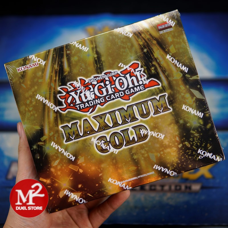 Hộp bài Yugioh Maximum Gold Yugioh - 4 Booster Pack có Premium Gold - Nhập khẩu USA/UK