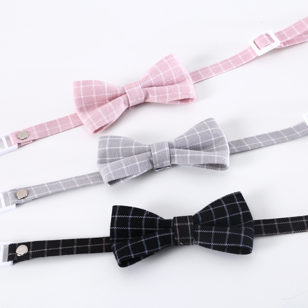 Vòng Cổ Caro / Nơ BướM An ToàN Cho Thú Cưng