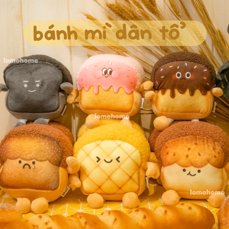 Gấu Bông Bánh Gối Dân Tổ Lomo Home