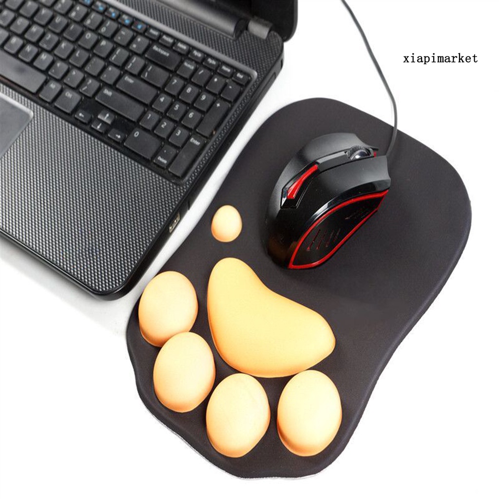 LOP_Cute Cat Paw Mouse Pad Silicone 3D Non-slip Mice Mat for Computers