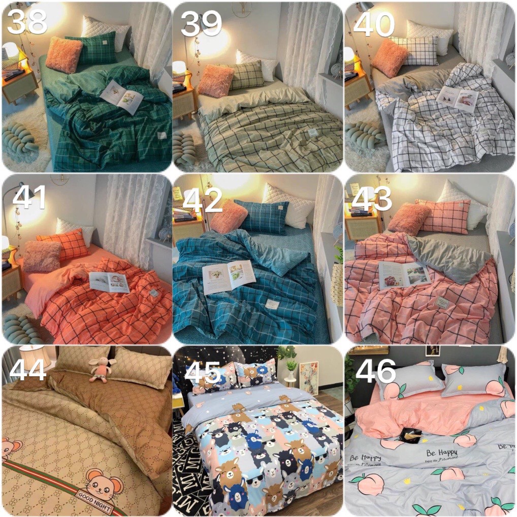 Bộ chăn ga poly cotton Emmidecor