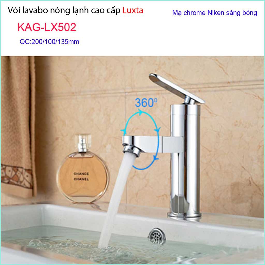 Vòi lavabo nóng lạnh cao cấp Luxta KAG-LX502