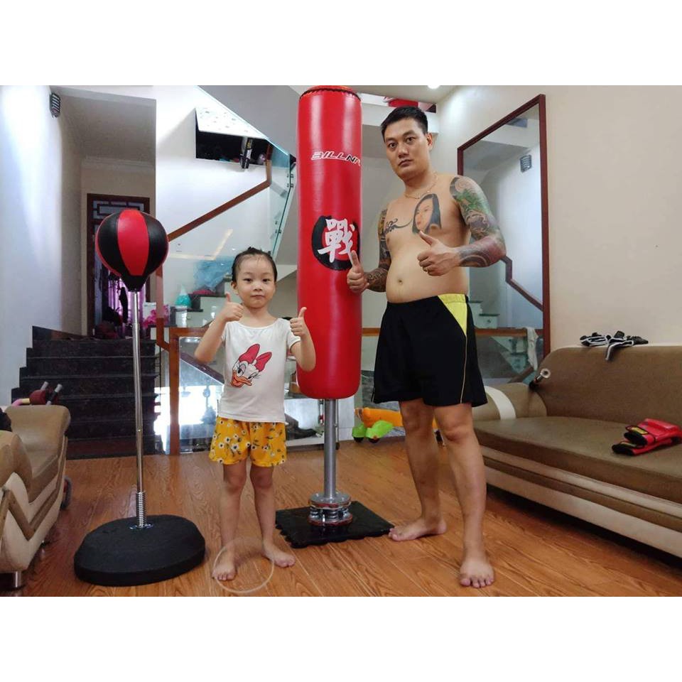 BÓNG ĐẤM TẬP PHẢN XẠ LẮC LƯ CAO CẤP TẶNG GĂNG BOXING + BƠM HƠI + KIM BƠM, BẢO HÀNH BÓNG PHẢN XẠ 6 THÁNG