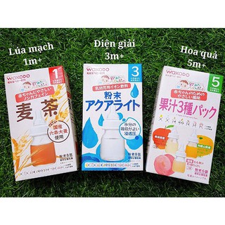 Trà Wakodo Hoa Quả Trái Cây nhiều vị giải nhiệt cho em bé