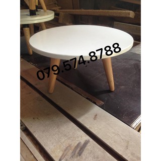 Bàn trà, mặt tròn, ngồi bệt cao 30cm