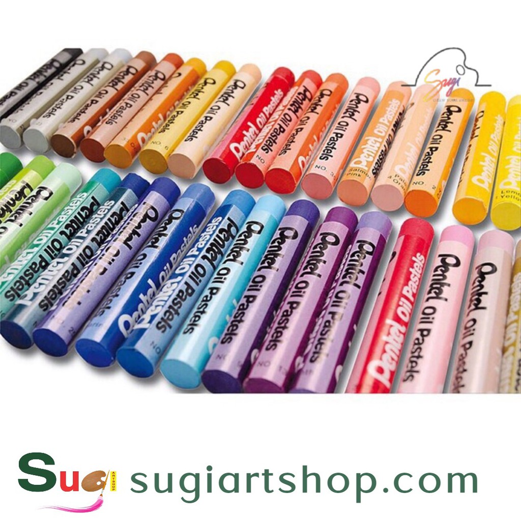 [SUGI ART SHOP] Sáp Dầu Pentel Oil Pastel 12/1625/36/50 Màu