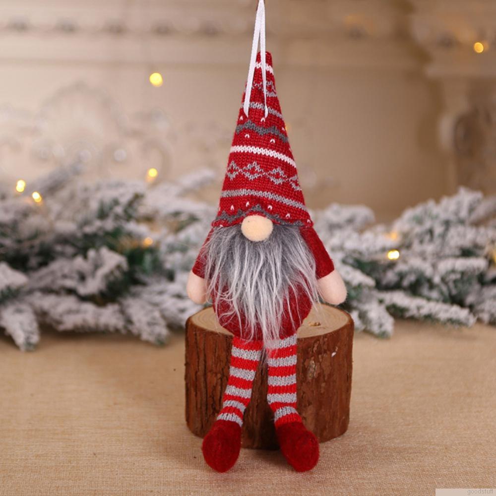 Gnome Doll Plush Faceless Doll Hanging Pendant Christmas Decorations 1pc