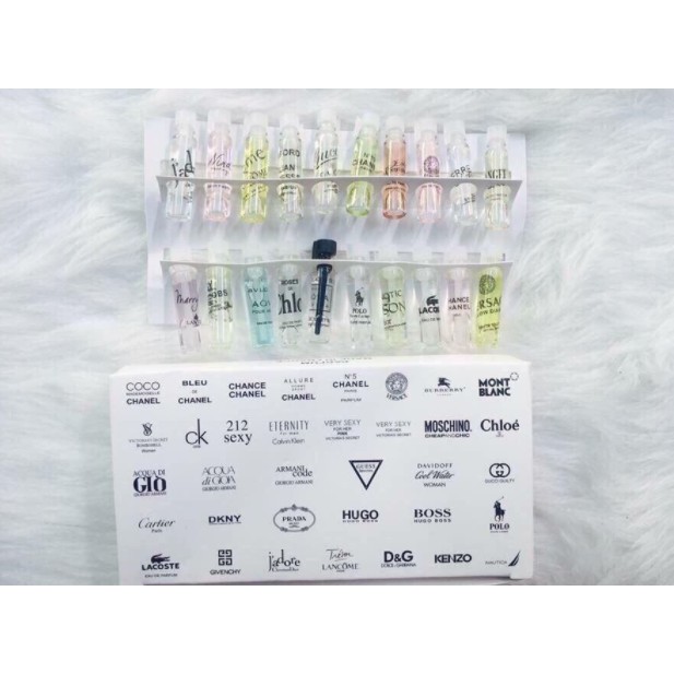 BỘ NƯỚC HOA TEST 20 MÙI (hàng chính hãng cực thơm)