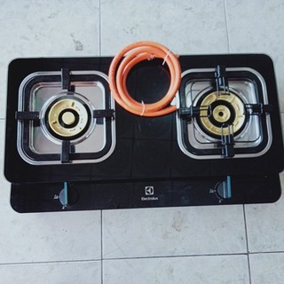 Bếp gas đôi Electrolux ETG728GKR Trưng bày +Tặng Dây gas Hệ thống đánh lửa Magneto,cho lửa xanh