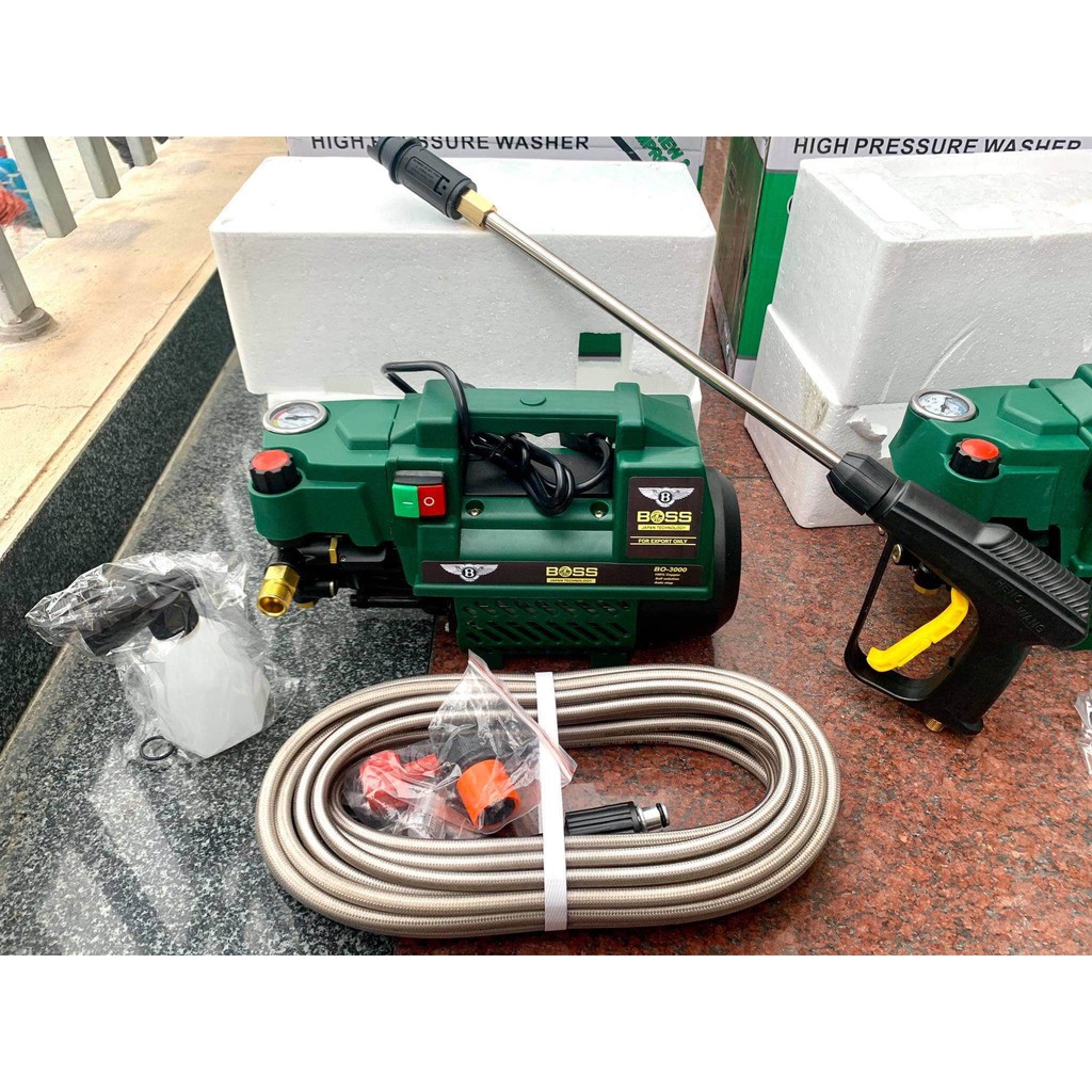 Máy Rửa Xe Gia Đình BOSS 3500W Có Chỉnh Áp