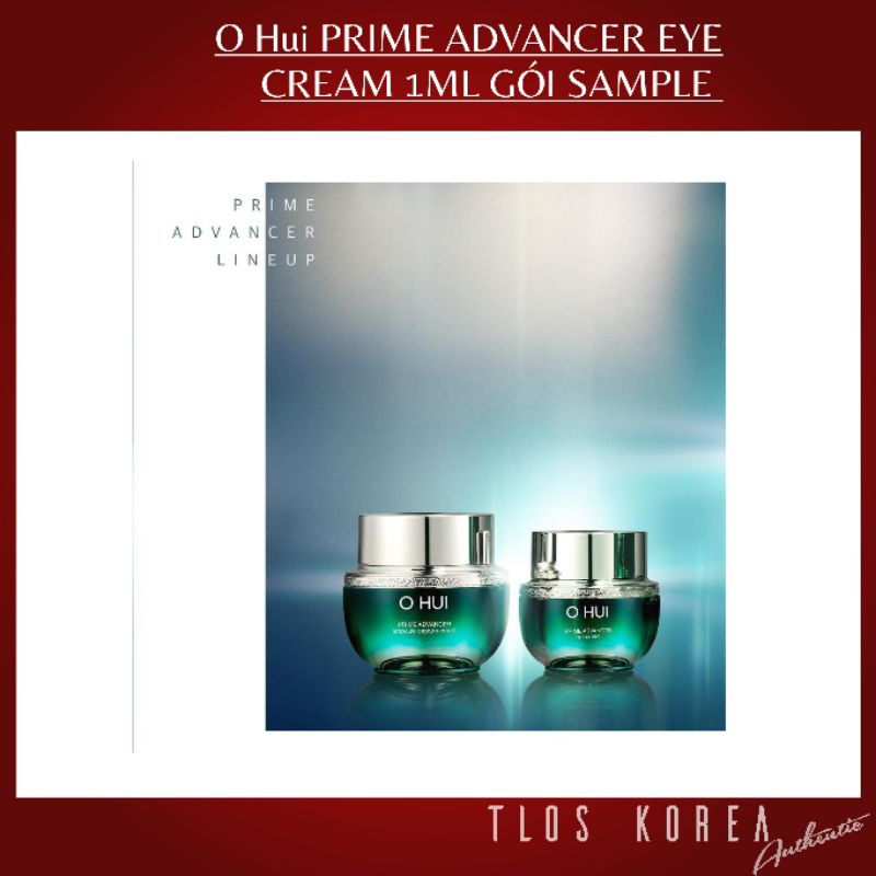 Kem mắt Ohui Xanh giảm nhăn thâm và bọng mắt Ohui Prime Advancer Eye Cream Pro 1ml