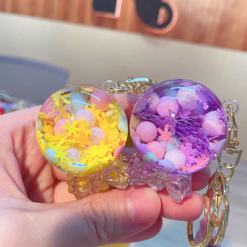 Móc Khóa Hình Kẹo Mút Màu Cầu Vồng Xinh Xắn