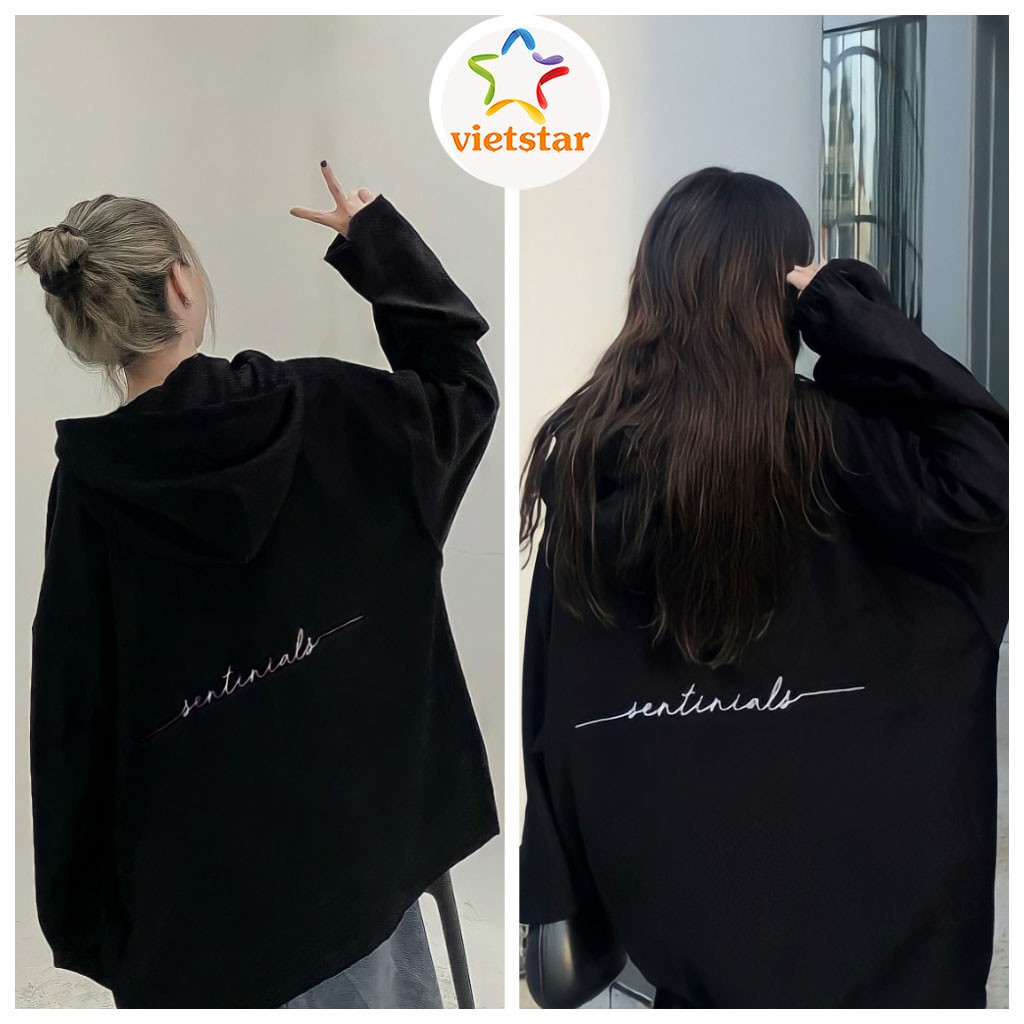 Áo khoác hoodie form rộng SENTINIAL áo khoác có mũ trending_VIETSTAR