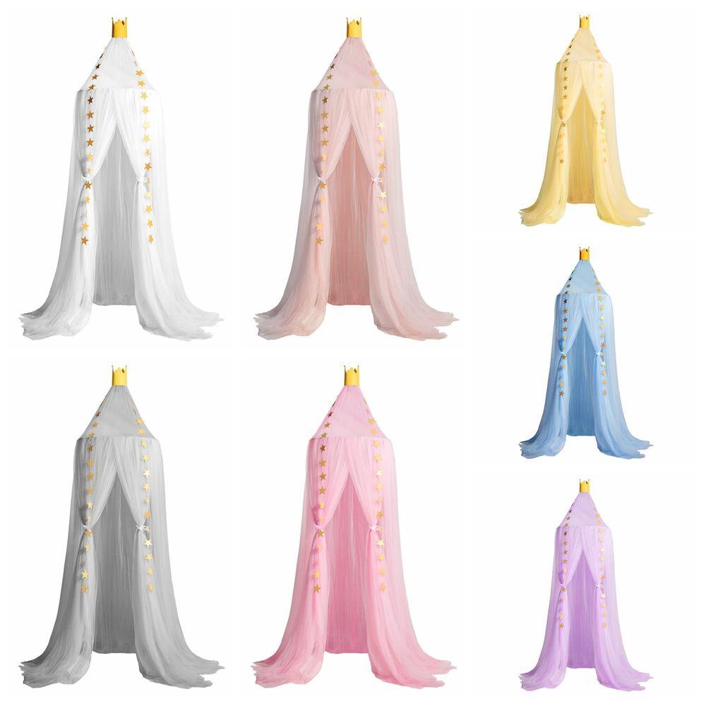 Mùng Chống Muỗi Dạng Treo Hình Vương Miện Kích Thước Lớn Trang Trí Phòng Ngủ Cho Bé Gái