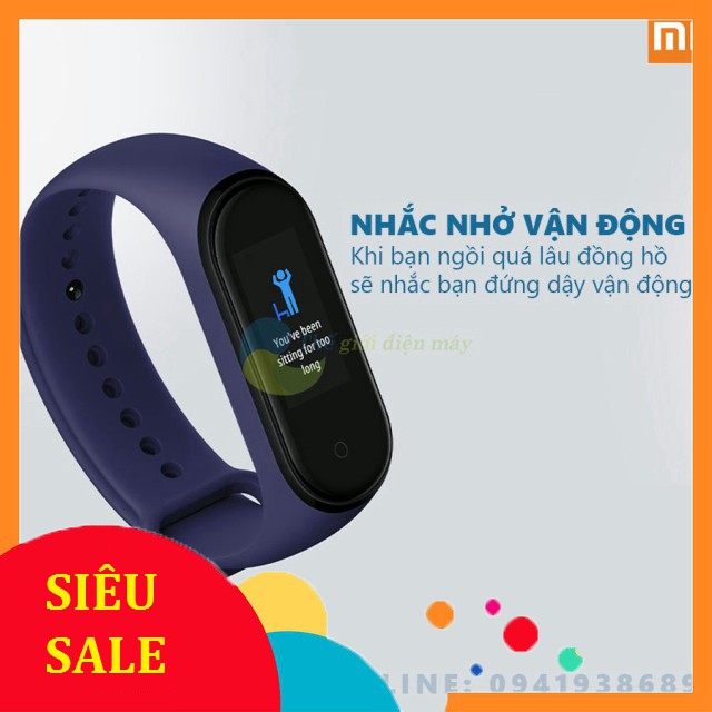 [SiêuRẻ] [Bản quốc tế] Đồng hồ thông minh Xiaomi Mi band 4 có tiếng việt Smart watch miband 4 - Bảo hành 12 tháng .