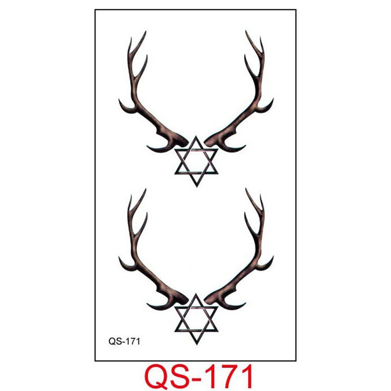 #cz English Cat Pentagram Diamond Harajuku Personality Cute Tattoo Sticker Qs-171