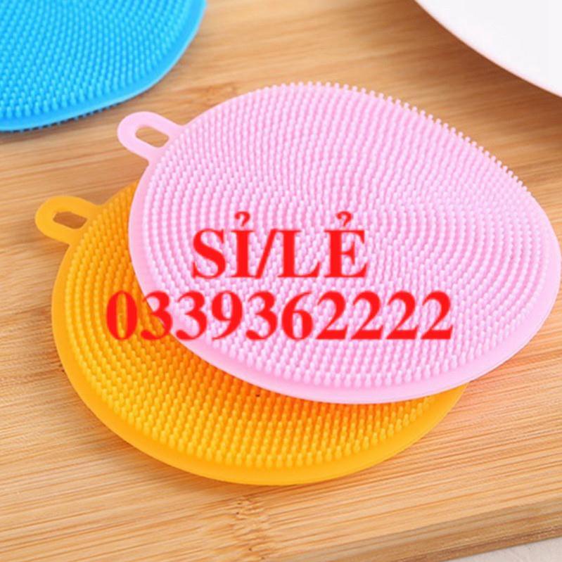 [ HAIANHSHOP ] Miếng Rửa Bát Silicon - Miếng Rửa Chén Silicon Có Quai Treo Thông Minh Duashop &gt;