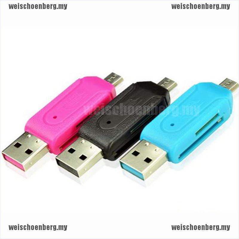 Đầu đọc thẻ nhớ micro usb 2.0 otg 2 trong 1 cho android