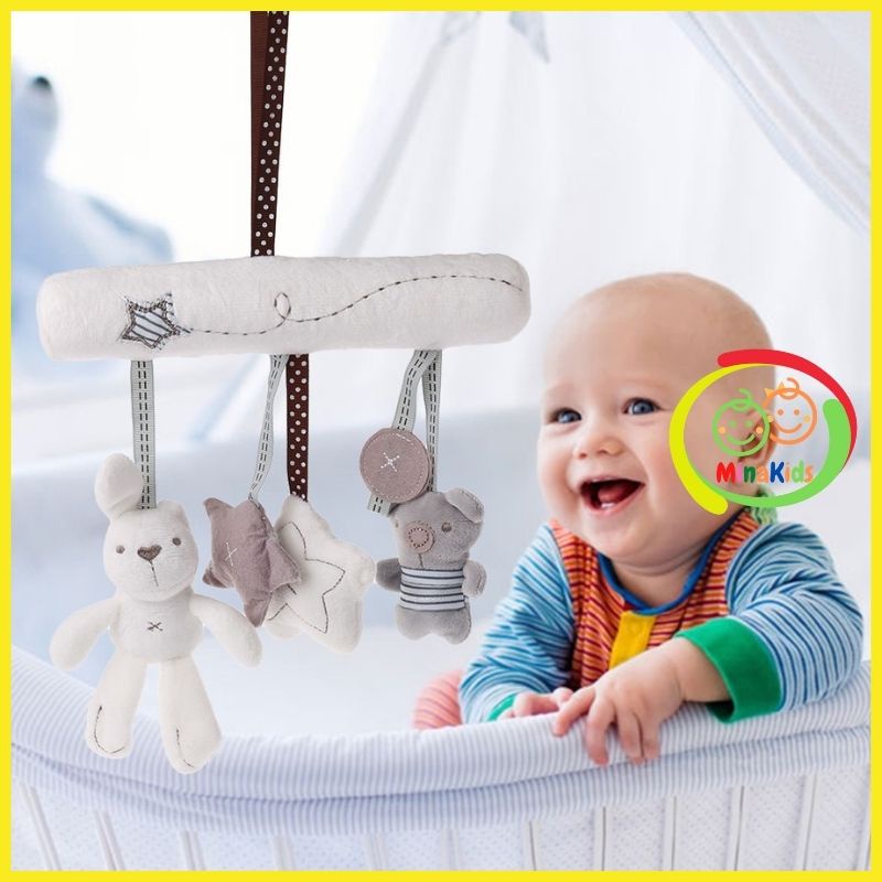 Thú Bông Treo Nôi Có Nhạc Kích Thích Thị Giác Cho Bé Mama&Papa TN40